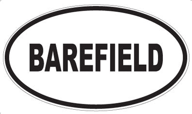 BAREFIELD - Oval Magnet