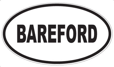 BAREFORD - Oval Magnet