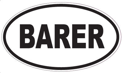 BARER - Oval Magnet