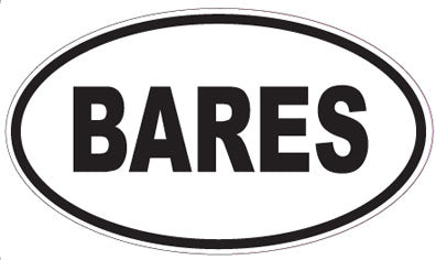 BARES - Oval Sticker