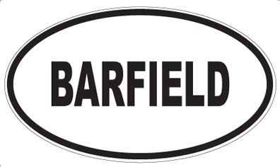 BARFIELD - Oval Magnet