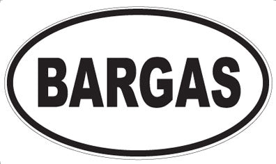 BARGAS - Oval Magnet