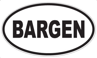 BARGEN - Oval Magnet