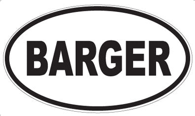 BARGER - Oval Magnet