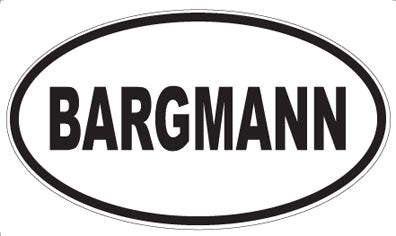 BARGMANN - Oval Magnet
