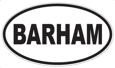 BARHAM - Oval Magnet