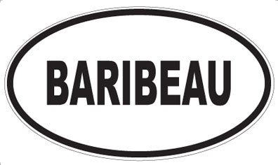 BARIBEAU - Oval Magnet