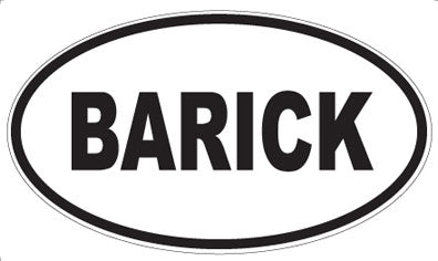 BARICK - Oval Magnet