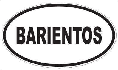 BARIENTOS - Oval Magnet