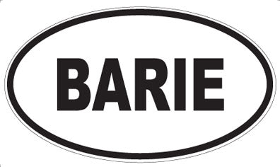 BARIE - Oval Magnet
