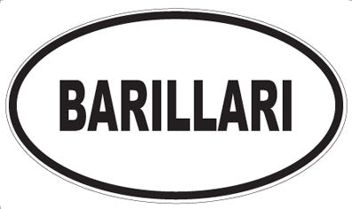 BARILLARI - Oval Magnet