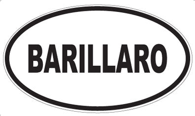 BARILLARO - Oval Magnet