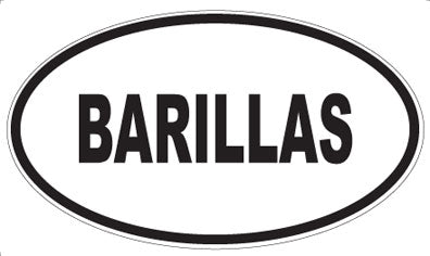 BARILLAS - Oval Magnet