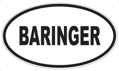 BARINGER - Oval Magnet