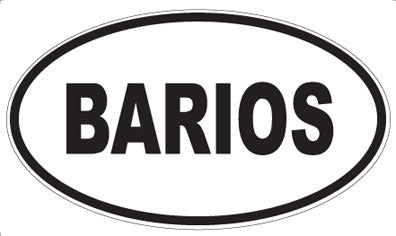 BARIOS - Oval Magnet