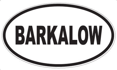 BARKALOW - Oval Magnet