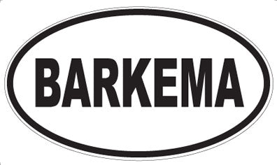 BARKEMA - Oval Magnet