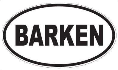 BARKEN - Oval Magnet
