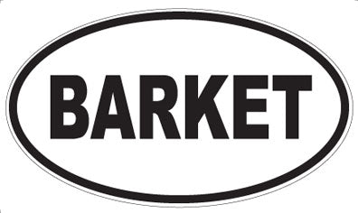 BARKET - Oval Magnet