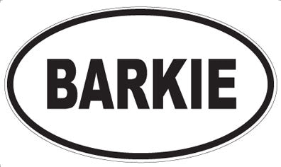 BARKIE - Oval Magnet