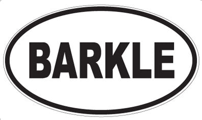 BARKLE - Oval Magnet