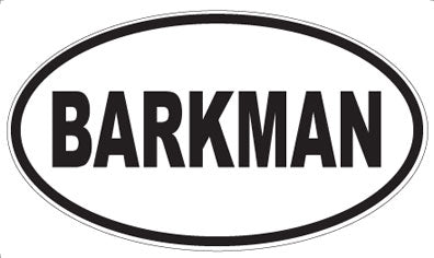 BARKMAN - Oval Magnet