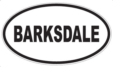 BARKSDALE - Oval Magnet