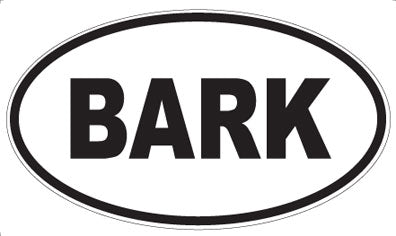 BARK - Oval Magnet