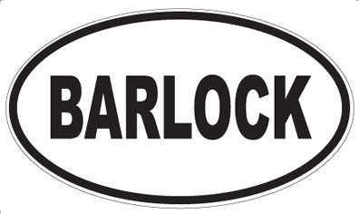 BARLOCK - Oval Magnet