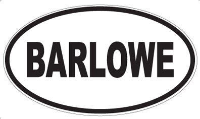 BARLOWE - Oval Magnet