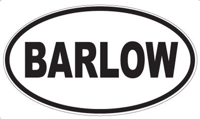 BARLOW - Oval Magnet