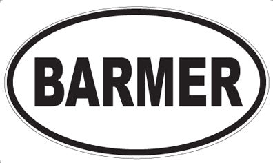 BARMER - Oval Magnet