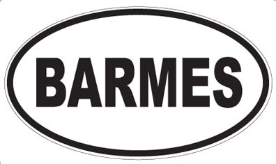 BARMES - Oval Magnet