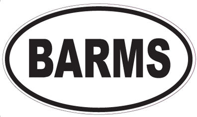 BARMS - Oval Magnet