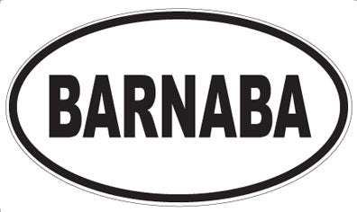 BARNABA - Oval Magnet