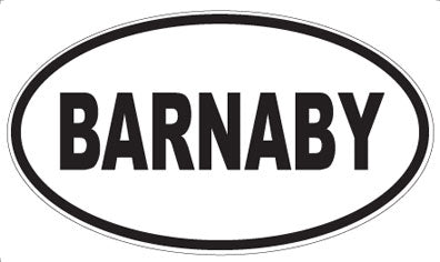 BARNABY - Oval Magnet