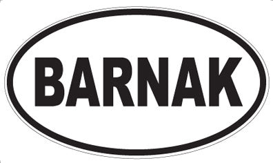 BARNAK - Oval Magnet