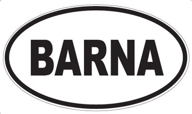 BARNA - Oval Magnet