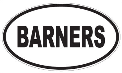 BARNERS - Oval Magnet