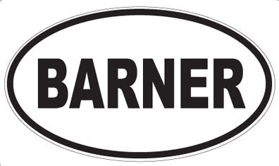 BARNER - Oval Magnet