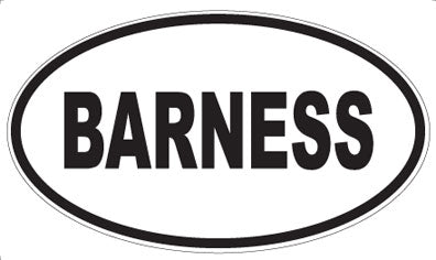 BARNESS - Oval Magnet