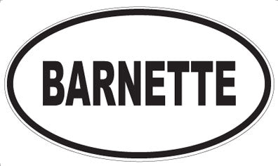 BARNETTE - Oval Magnet