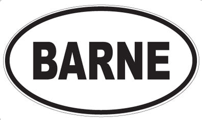 BARNE - Oval Magnet