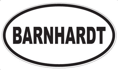 BARNHARDT - Oval Magnet