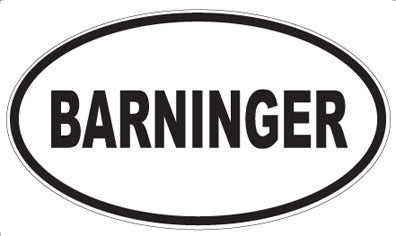 BARNINGER - Oval Magnet
