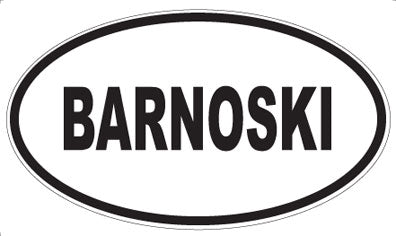 BARNOSKI - Oval Magnet
