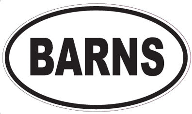 BARNS - Oval Magnet