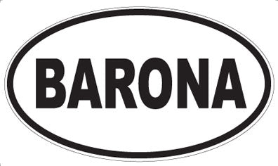 BARONA - Oval Magnet