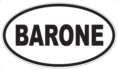 BARONE - Oval Magnet