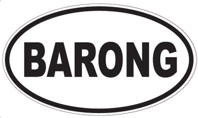 BARONG - Oval Sticker
